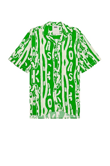 OAS Verdant Jiggle Viscose Shirt in Green