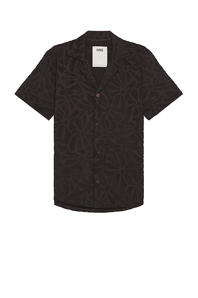 OAS Blossom Cuba Terry Shirt in Brown