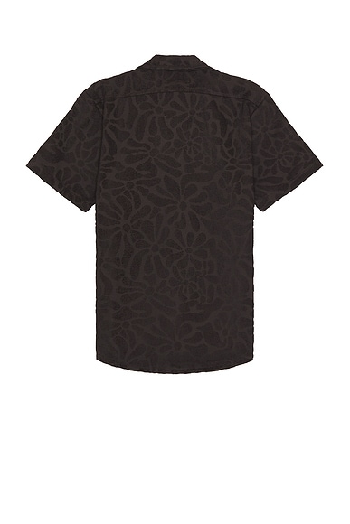 Shop Oas Blossom Cuba Terry Shirt In Brown
