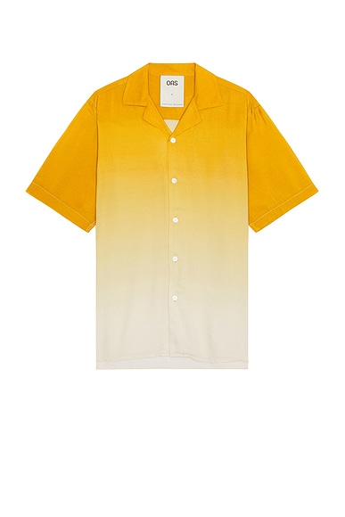 Shop Oas Evening Grade Viscose Shirt In Yellow