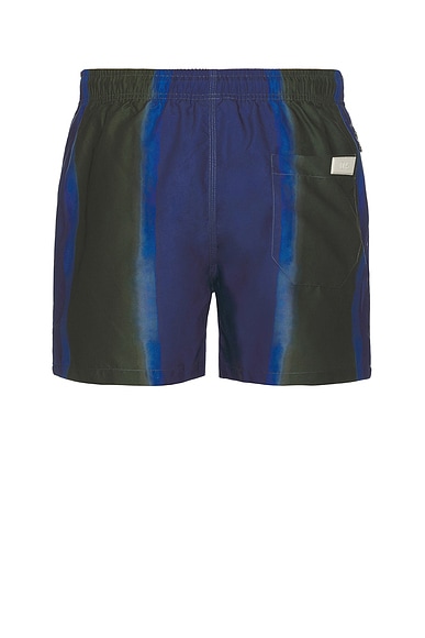 Shop Oas Murky Mist Swim Shorts In Blue