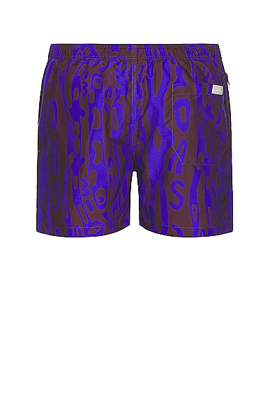 Shop Oas Thenards Jiggle Swim Shorts In Blue