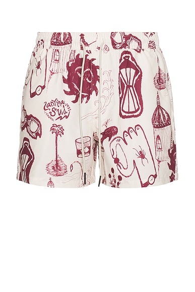 OAS Cantina Swim Shorts in White