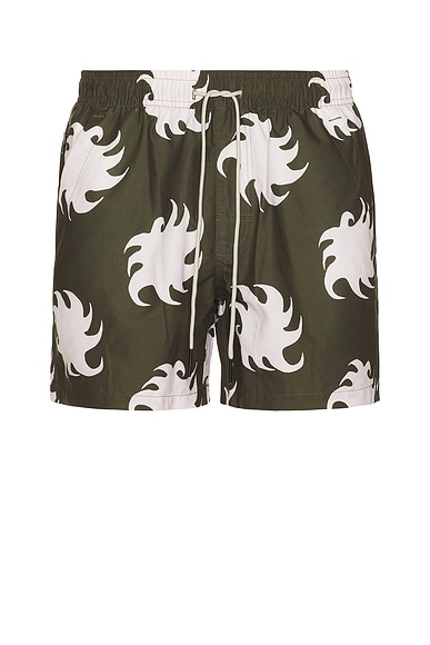 Pine Ember Swim Shorts