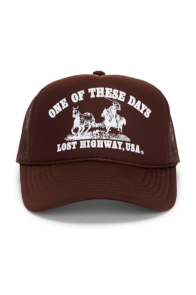 ONE OF THESE DAYS Lost Highway Trucker in Brown