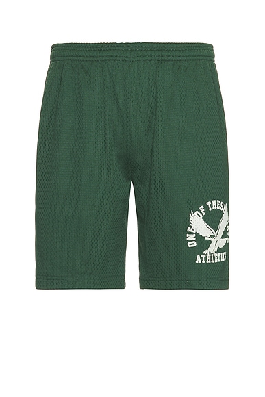 ONE OF THESE DAYS Athletic Short in Forest Green