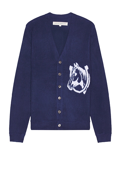 ONE OF THESE DAYS Collegiate Cardigan in Navy