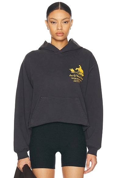 ONE OF THESE DAYS x FWRD Silver Queen City Hoody in Washed Black