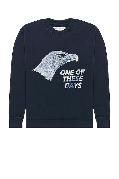 One Of These Days Postal Crewneck In Navy