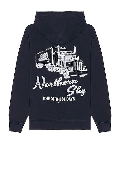 One Of These Days Big Rig Hoodie In Navy