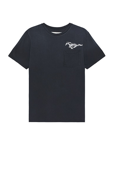 Shop One Of These Days Mustang Cross Tee In Washed Black