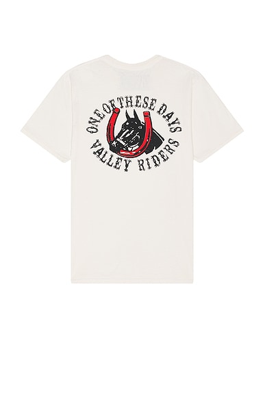 ONE OF THESE DAYS Valley Riders Tee in Bone