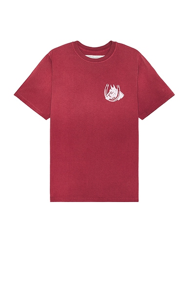 Shop One Of These Days Valley Riders Tee In Burgundy