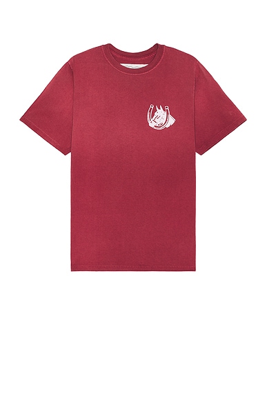 Shop One Of These Days Valley Riders Tee In Burgundy