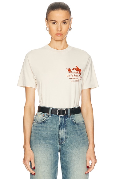 ONE OF THESE DAYS x FWRD Silver Queen City Tee in Bone