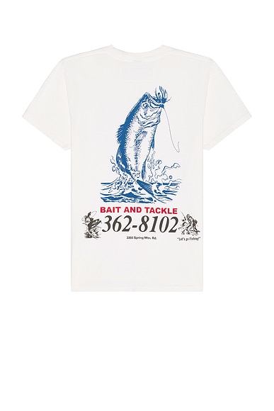 ONE OF THESE DAYS Bait And Tackle Tee in Bone