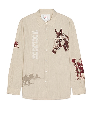 x Woolrich Chamois Printed Shirt