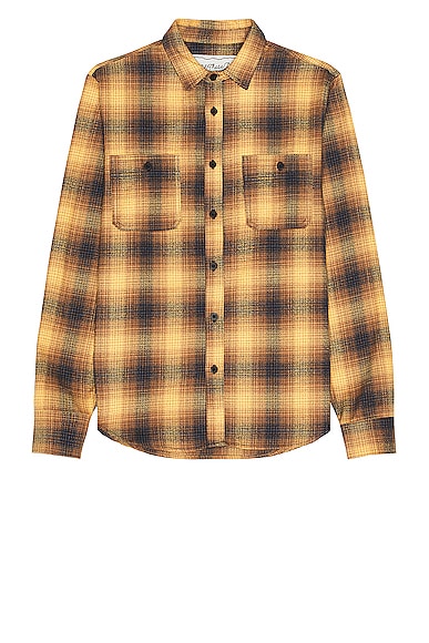 ONE OF THESE DAYS San Marcos Flannel Shirt in Saffron
