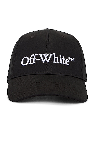 OFF-WHITE Bookish Baseball Cap in Black