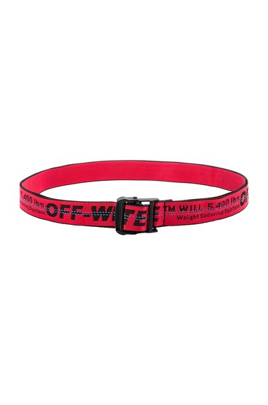 OFF-WHITE Industrial Belt in Red & Black
