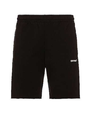 Diagonal Helvetica Sweat Shorts