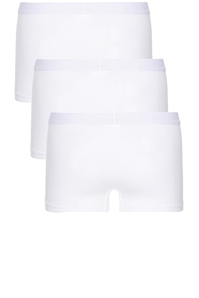 Shop Off-white 3 Pack Bookish Low Rise Boxer In White