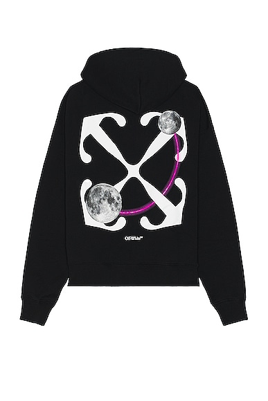 OFF-WHITE Double Moon Arrow Skate Hoodie in Black | FWRD
