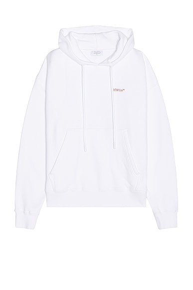 Shop Off-white Scratch Arrow Skate Hoodie In White
