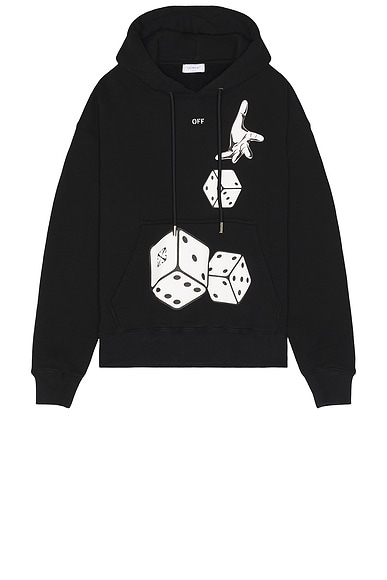 OFF WHITE Mirror Skull Hoody in Black Multicolor FWRD