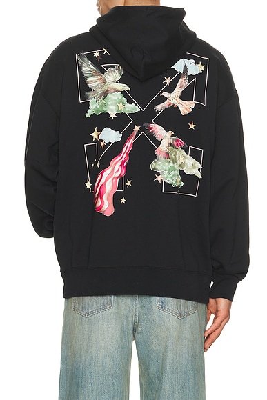 OFF-WHITE Dream Arrow Skate Hoodie in Black