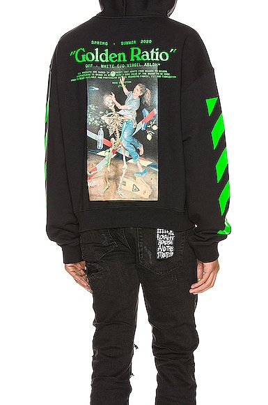 OFF-WHITE PASCAL PAINTING OVER HOODIE,OFFF-MK23