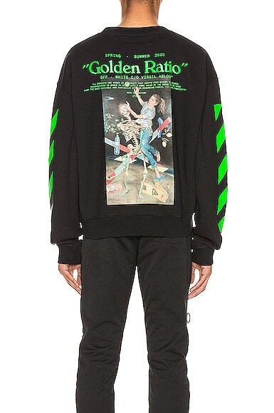 OFF-WHITE Pascal Painting Over Crewneck,OFFF-MK24