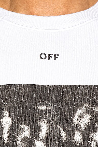 OFF-WHITE SPRAY PAINTING SLIM CREWNECK,OFFF-MK27