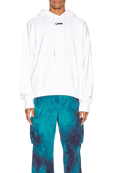 OFF-WHITE WAVY LINE LOGO OVER HOODIE,OFFF-MK28