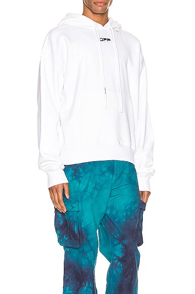 OFF-WHITE WAVY LINE LOGO OVER HOODIE,OFFF-MK28
