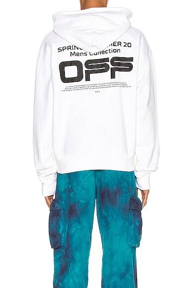 OFF-WHITE WAVY LINE LOGO OVER HOODIE,OFFF-MK28