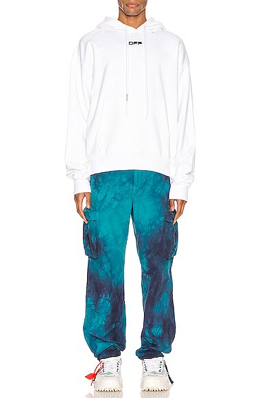 OFF-WHITE WAVY LINE LOGO OVER HOODIE,OFFF-MK28