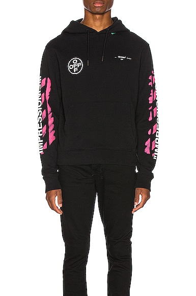 Diag top stencil hoodie