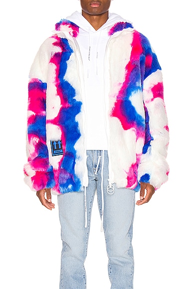 off white fur coat