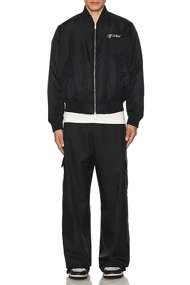 Script Bomber Jacket