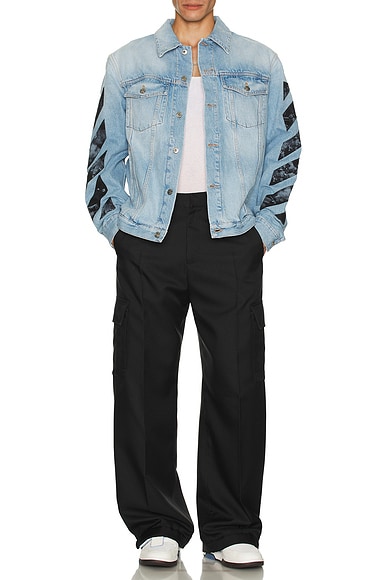 Fresco Diagonal Arrow Denim Jacket