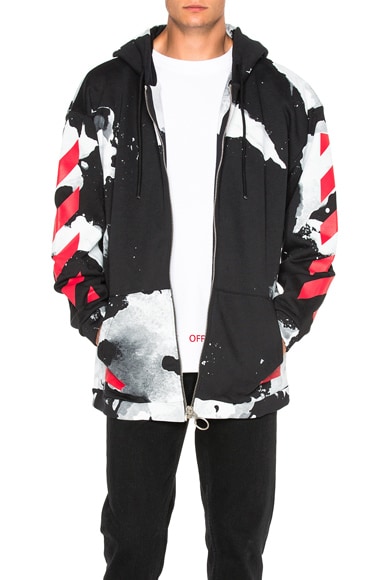 White Liquid Spots Hoodie