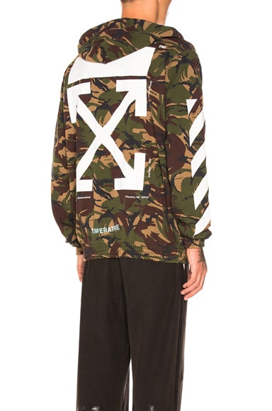 Zipped Hoodie in Camouflage | FWRD