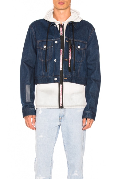No Wash Cropped Hooded Jacket