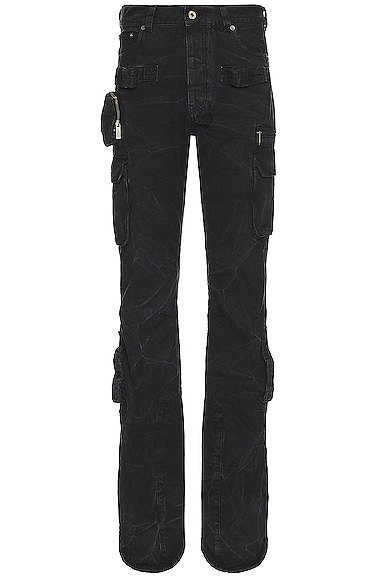 Garment Dyed Canvas Round Cargo Pant