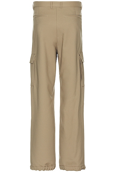 Shop Off-white Drill Cargo Pant In Beige