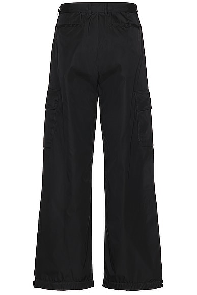Shop Off-white Emb Nylon Cargo Pant In Black