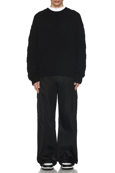 Emb Nylon Cargo Pant