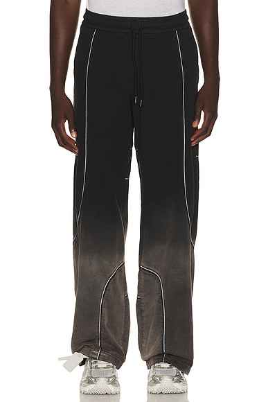 OFF-WHITE Offline Slouchy Track Pants in Black