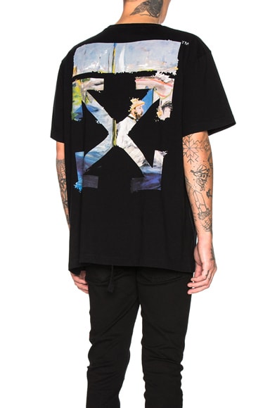 OFF-WHITE Stencil Flannel Shirt in Red & Black | FWRD OFF-WHITE Stencil Flannel Shirt in Red & Black | FWRD